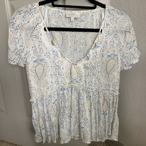 Lucky Brand Babydoll Top